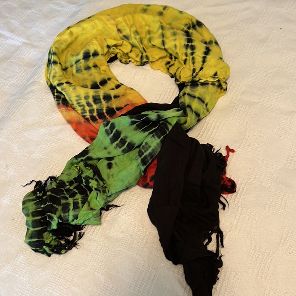 Rasta Tie Dye Wrap